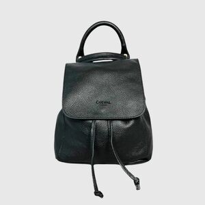 Cheval Firenze Black Leather Backpack